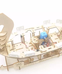 Paddle Wheel Boat Viking 1 (Rudder Version) 12 STEM KIt - Viking paddle boat -1